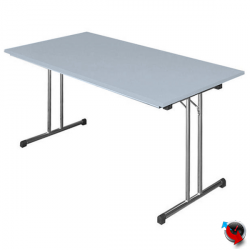 Artikel Nr. 350620 - Klapptisch lichtgrau/alu silber 1600 x 800 mm